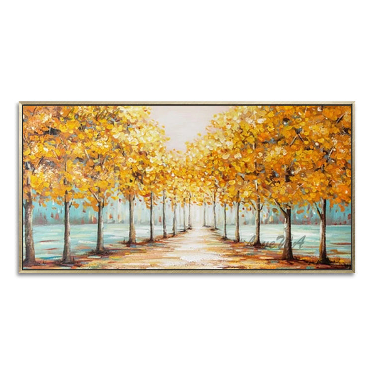 Handmade Abstract Landscape Oil Painting NAYVOLAN043