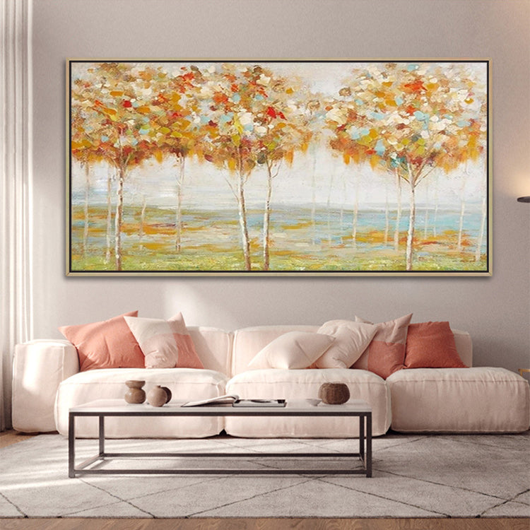 Handmade Abstract Landscape Oil Painting NAYVOLAN045