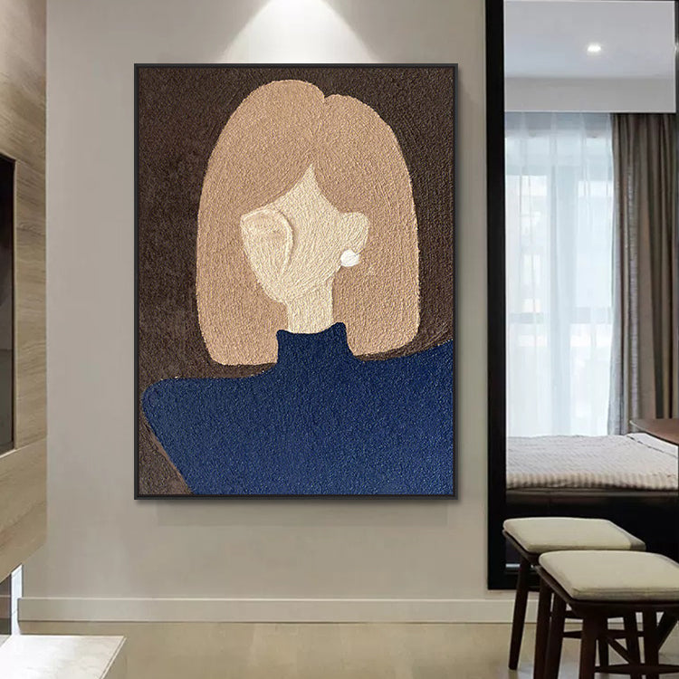 Handmade Abstract Figures Oil Painting NAYVOFIG058
