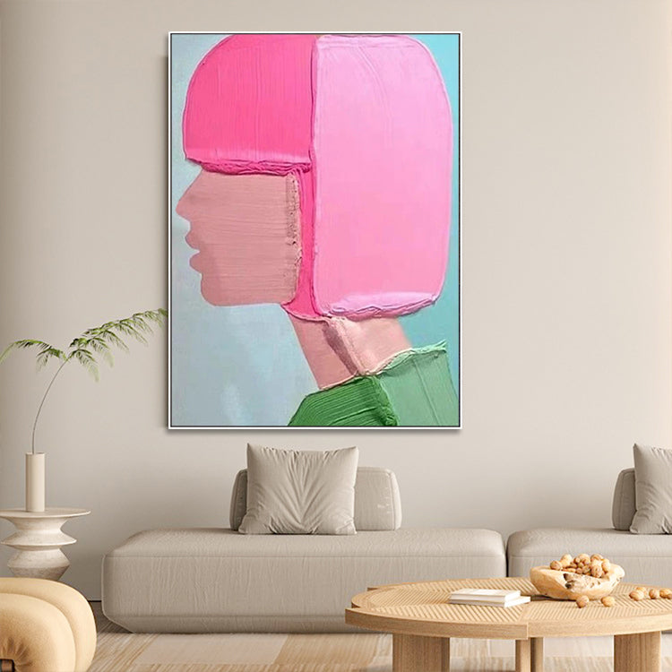 Handmade Abstract Figures Oil Painting NAYVOFIG059