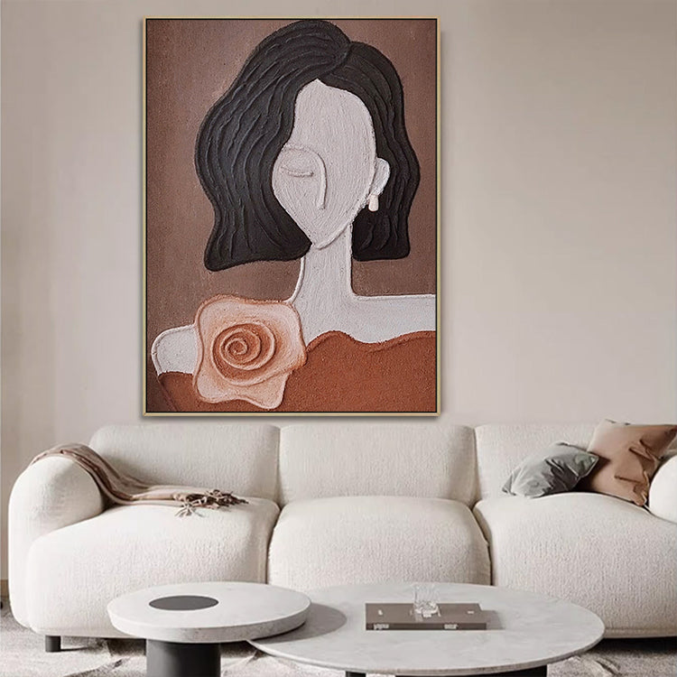 Handmade Abstract Figures Oil Painting NAYVOFIG060