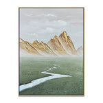 Handmade Abstract Landscape Oil Painting NAYVOLAN046