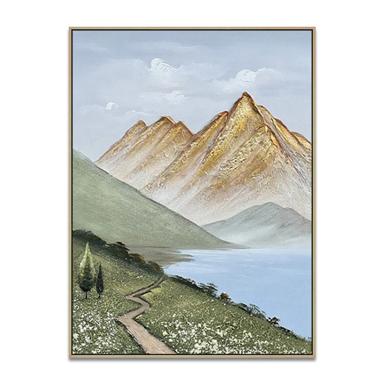 Handmade Abstract Landscape Oil Painting NAYVOLAN047