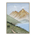 Handmade Abstract Landscape Oil Painting NAYVOLAN047