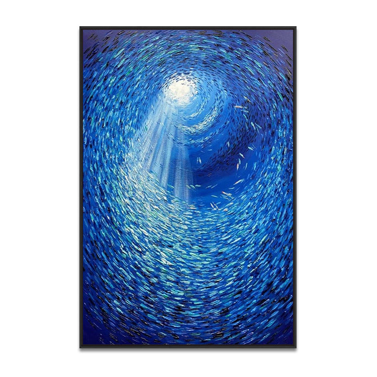 Handmade Abstract Seascape Oil Painting NAYVOSEA082