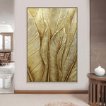 Handmade Abstract Flowers Oil Painting NAYVOFLO073