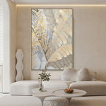 Handmade Abstract Flowers Oil Painting NAYVOFLO074