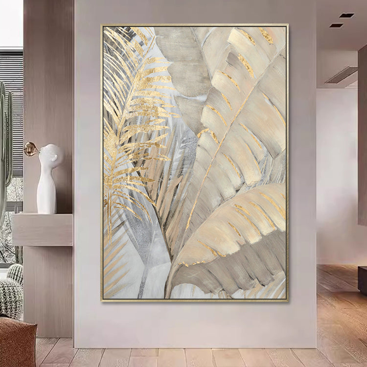 Handmade Abstract Flowers Oil Painting NAYVOFLO074