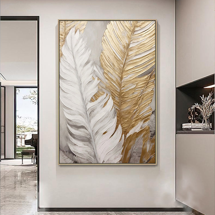 Handmade Abstract Flowers Oil Painting NAYVOFLO075