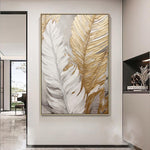 Handmade Abstract Flowers Oil Painting NAYVOFLO075