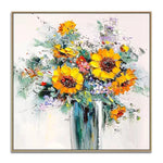 Handmade Abstract Flowers Oil Painting NAYVOFLO079