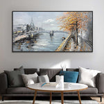 Handmade Abstract Landscape Oil Painting NAYVOLAN048