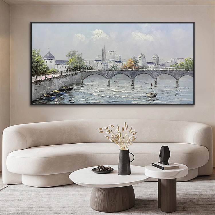 Handmade Abstract Landscape Oil Painting NAYVOLAN049