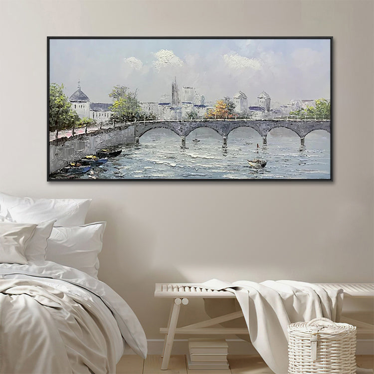 Handmade Abstract Landscape Oil Painting NAYVOLAN049