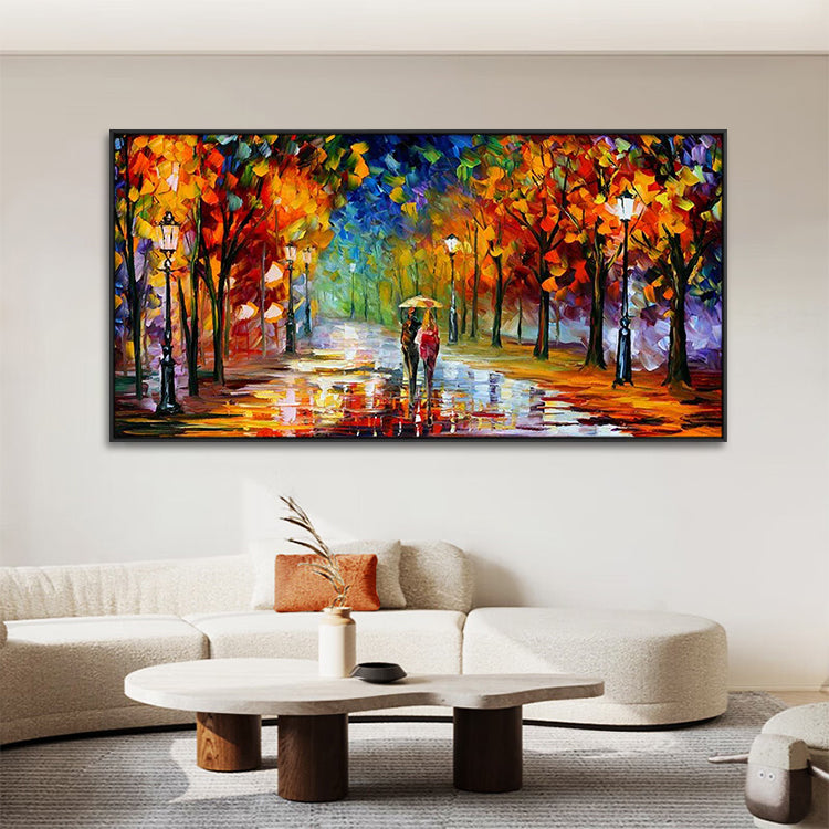 Handmade Abstract Landscape Oil Painting NAYVOLAN050