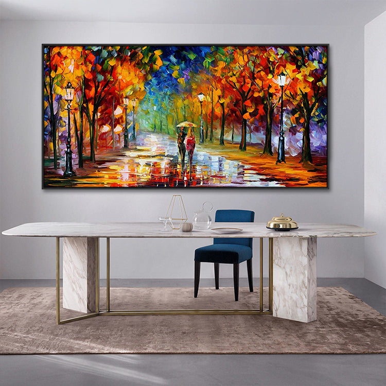 Handmade Abstract Landscape Oil Painting NAYVOLAN050