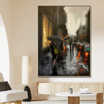 Handmade Abstract Landscape Oil Painting NAYVOLAN051