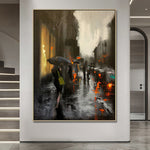 Handmade Abstract Landscape Oil Painting NAYVOLAN051