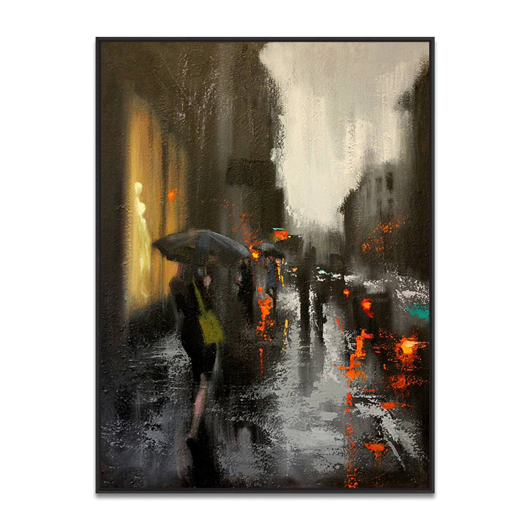 Handmade Abstract Landscape Oil Painting NAYVOLAN051