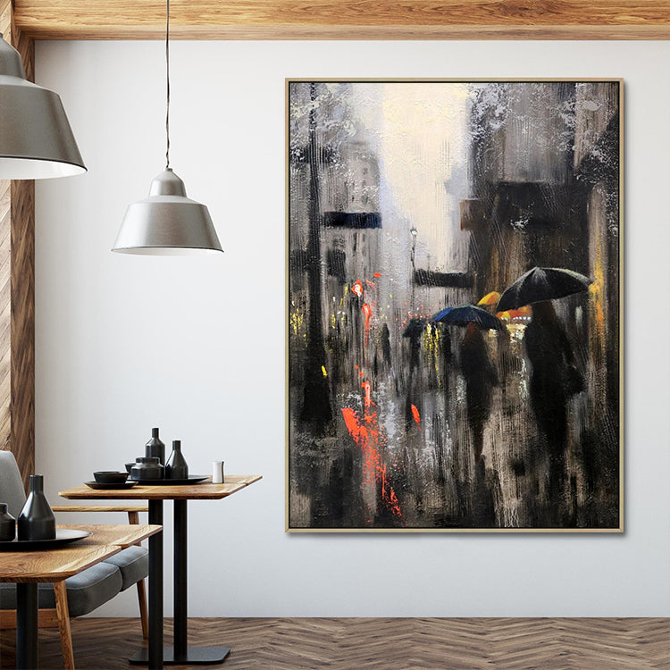 Handmade Abstract Landscape Oil Painting NAYVOLAN052