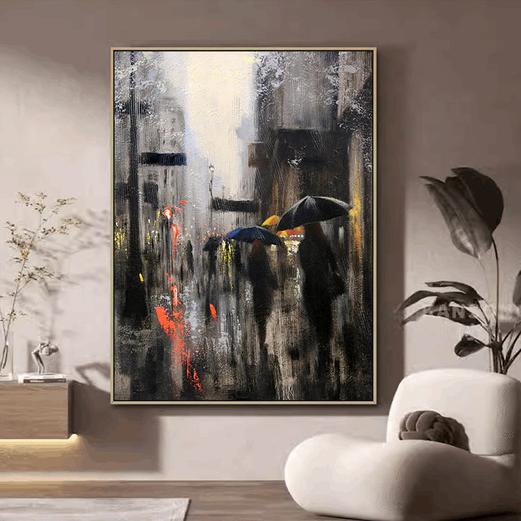 Handmade Abstract Landscape Oil Painting NAYVOLAN052