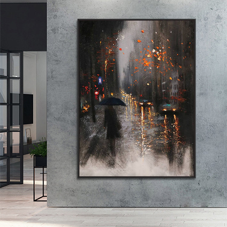 Handmade Abstract Landscape Oil Painting NAYVOLAN053