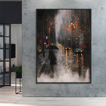 Handmade Abstract Landscape Oil Painting NAYVOLAN053
