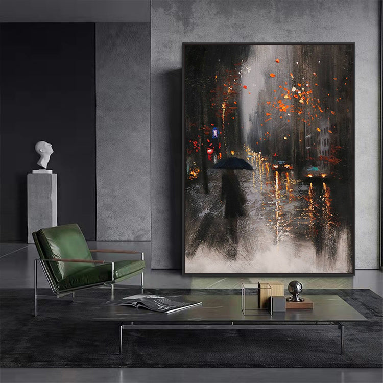 Handmade Abstract Landscape Oil Painting NAYVOLAN053