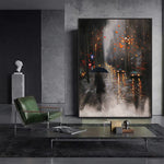 Handmade Abstract Landscape Oil Painting NAYVOLAN053