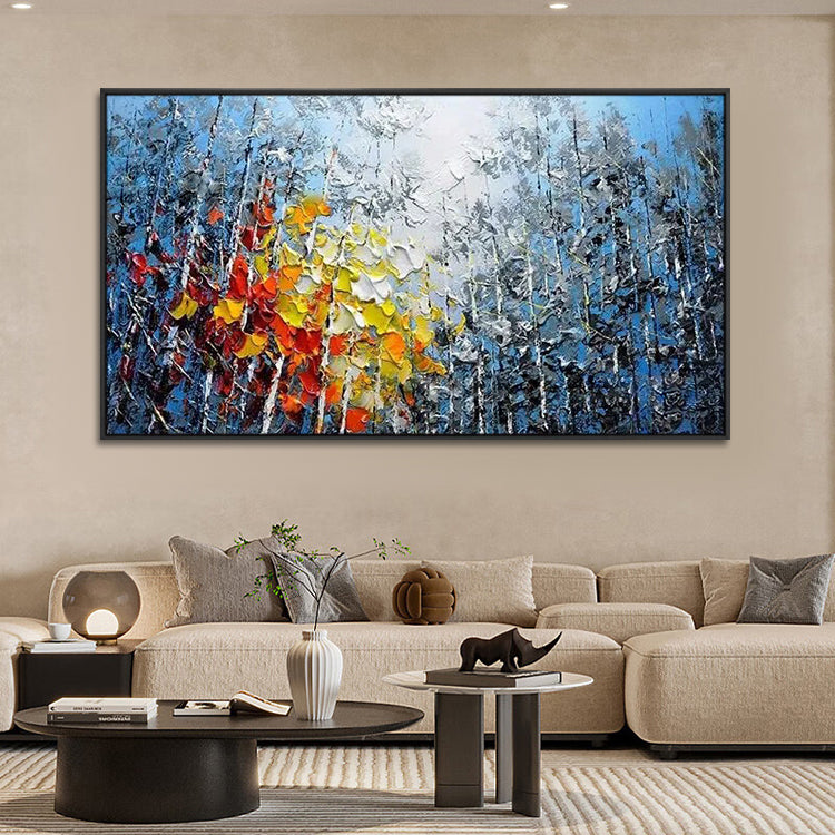 Handmade Abstract Landscape Oil Painting NAYVOLAN054