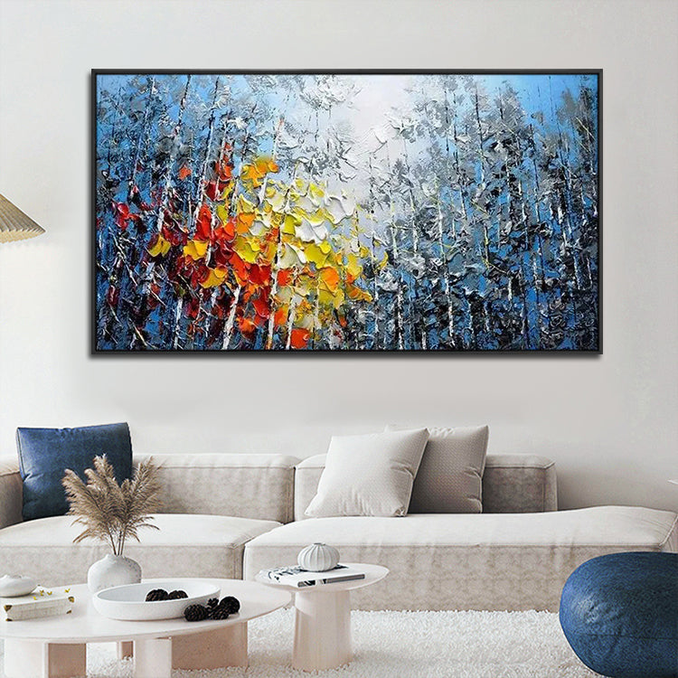 Handmade Abstract Landscape Oil Painting NAYVOLAN054