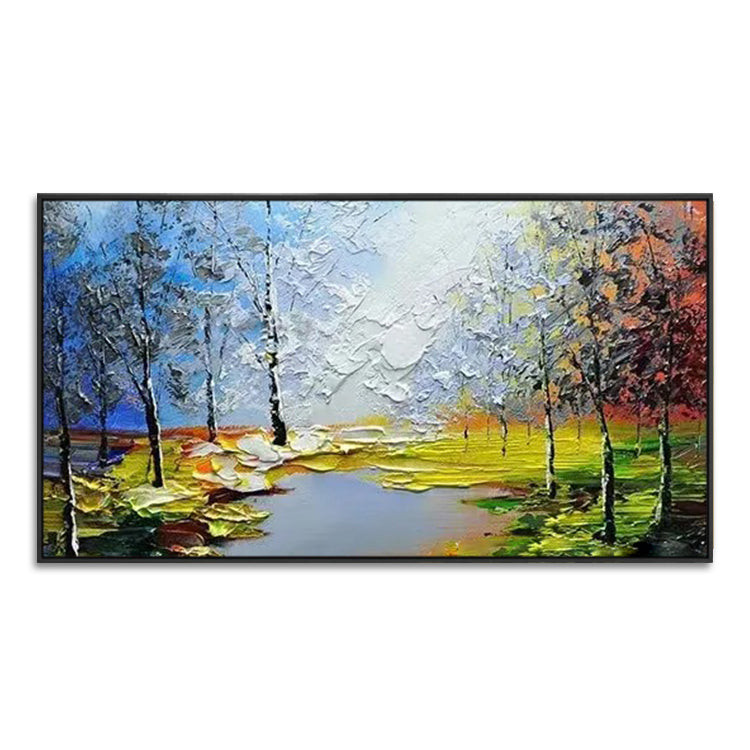 Handmade Abstract Landscape Oil Painting NAYVOLAN055