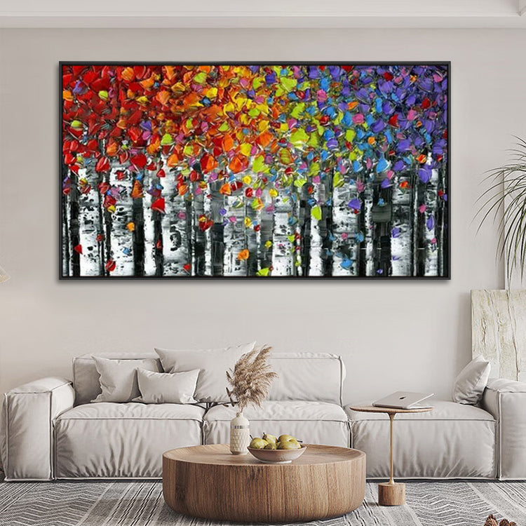Handmade Abstract Landscape Oil Painting NAYVOLAN056