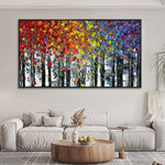 Handmade Abstract Landscape Oil Painting NAYVOLAN056