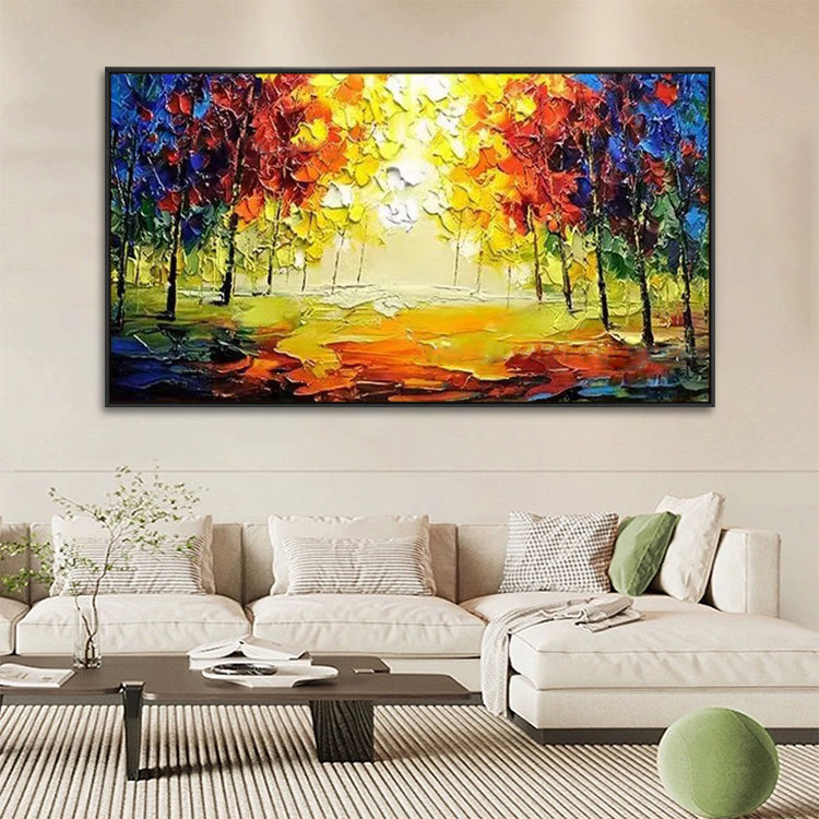 Handmade Abstract Landscape Oil Painting NAYVOLAN057