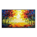 Handmade Abstract Landscape Oil Painting NAYVOLAN057