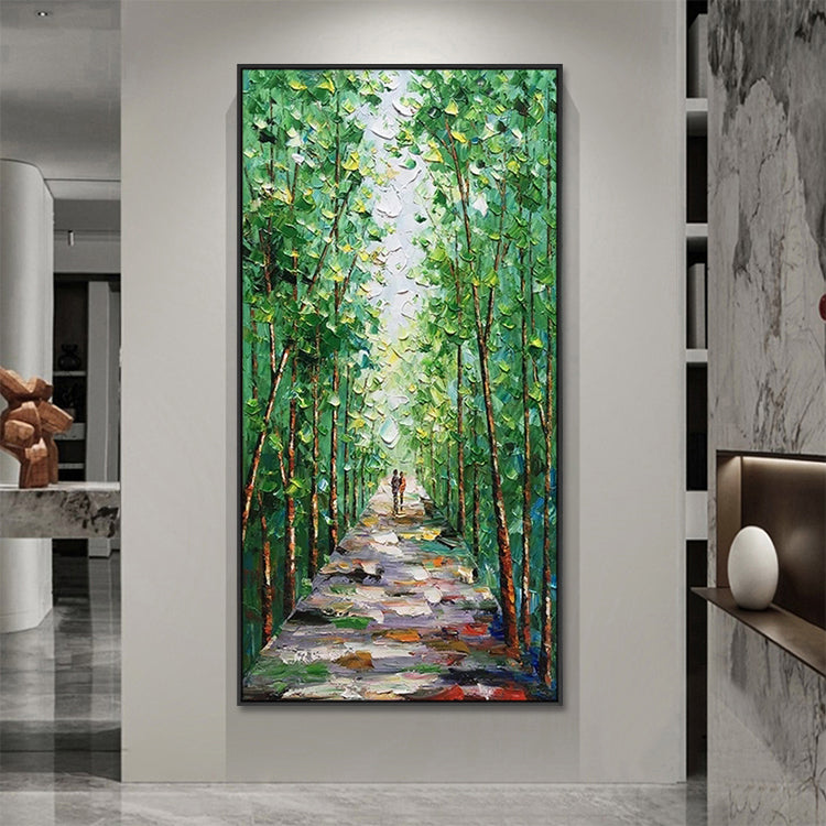 Handmade Abstract Landscape Oil Painting NAYVOLAN061