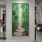 Handmade Abstract Landscape Oil Painting NAYVOLAN061