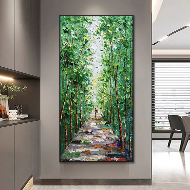 Handmade Abstract Landscape Oil Painting NAYVOLAN061