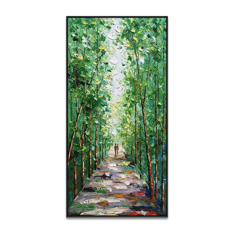 Handmade Abstract Landscape Oil Painting NAYVOLAN061