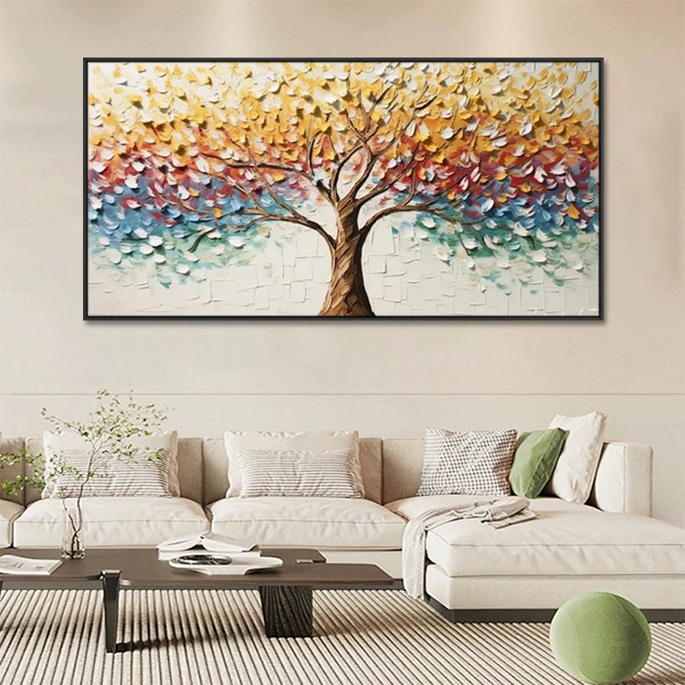 Handmade Abstract Landscape Oil Painting NAYVOLAN064