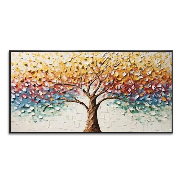 Handmade Abstract Landscape Oil Painting NAYVOLAN064