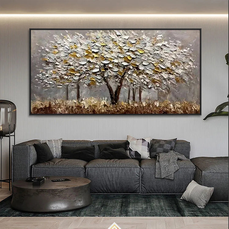 Handmade Abstract Landscape Oil Painting NAYVOLAN065