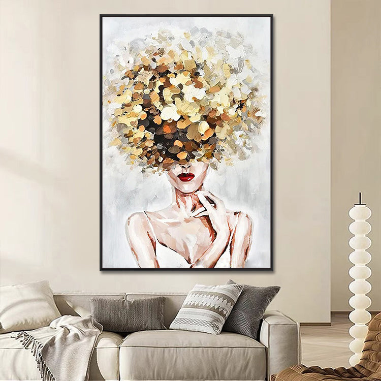 Handmade Abstract Figures Oil Painting NAYVOFIG061