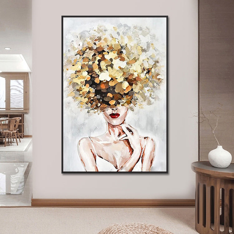 Handmade Abstract Figures Oil Painting NAYVOFIG061