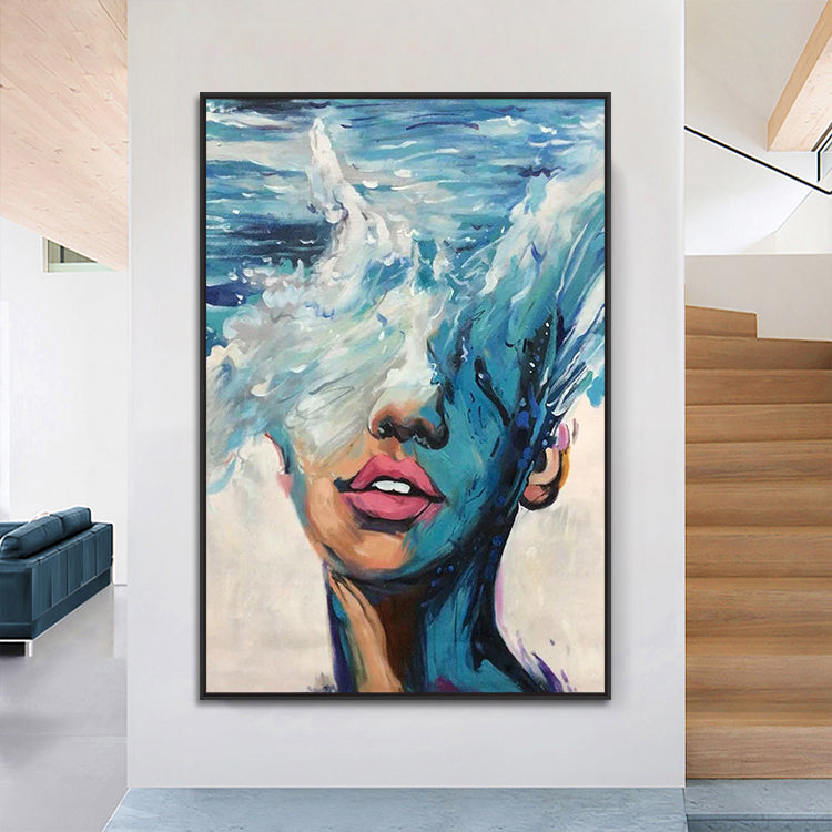 Handmade Abstract Figures Oil Painting NAYVOFIG062