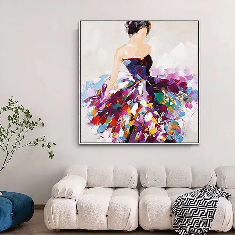 Handmade Abstract Figures Oil Painting NAYVOFIG063