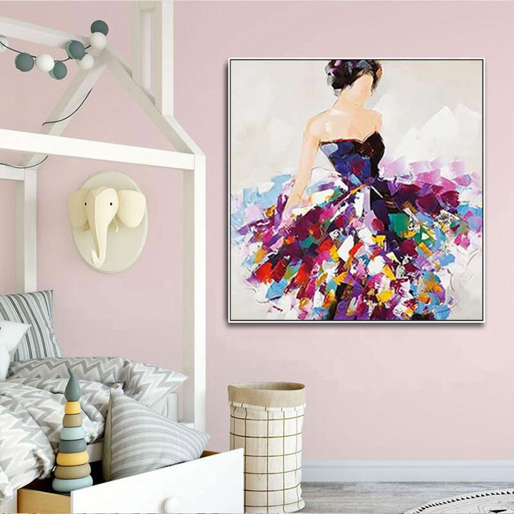 Handmade Abstract Figures Oil Painting NAYVOFIG063