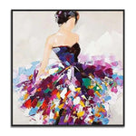 Handmade Abstract Figures Oil Painting NAYVOFIG063