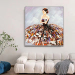 Handmade Abstract Figures Oil Painting NAYVOFIG064